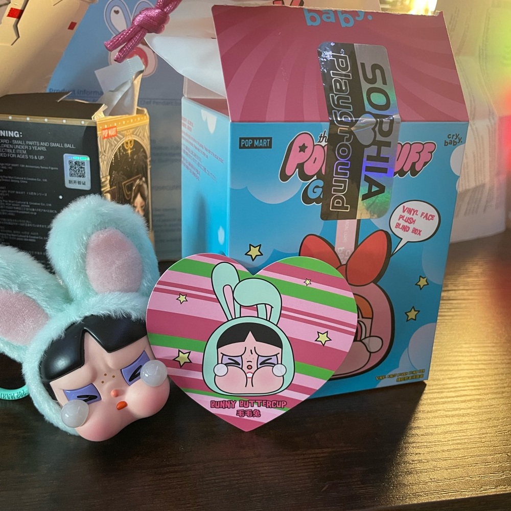 Pop Mart powerpuff girls- confirmed Bunny Buttcup plush keychain